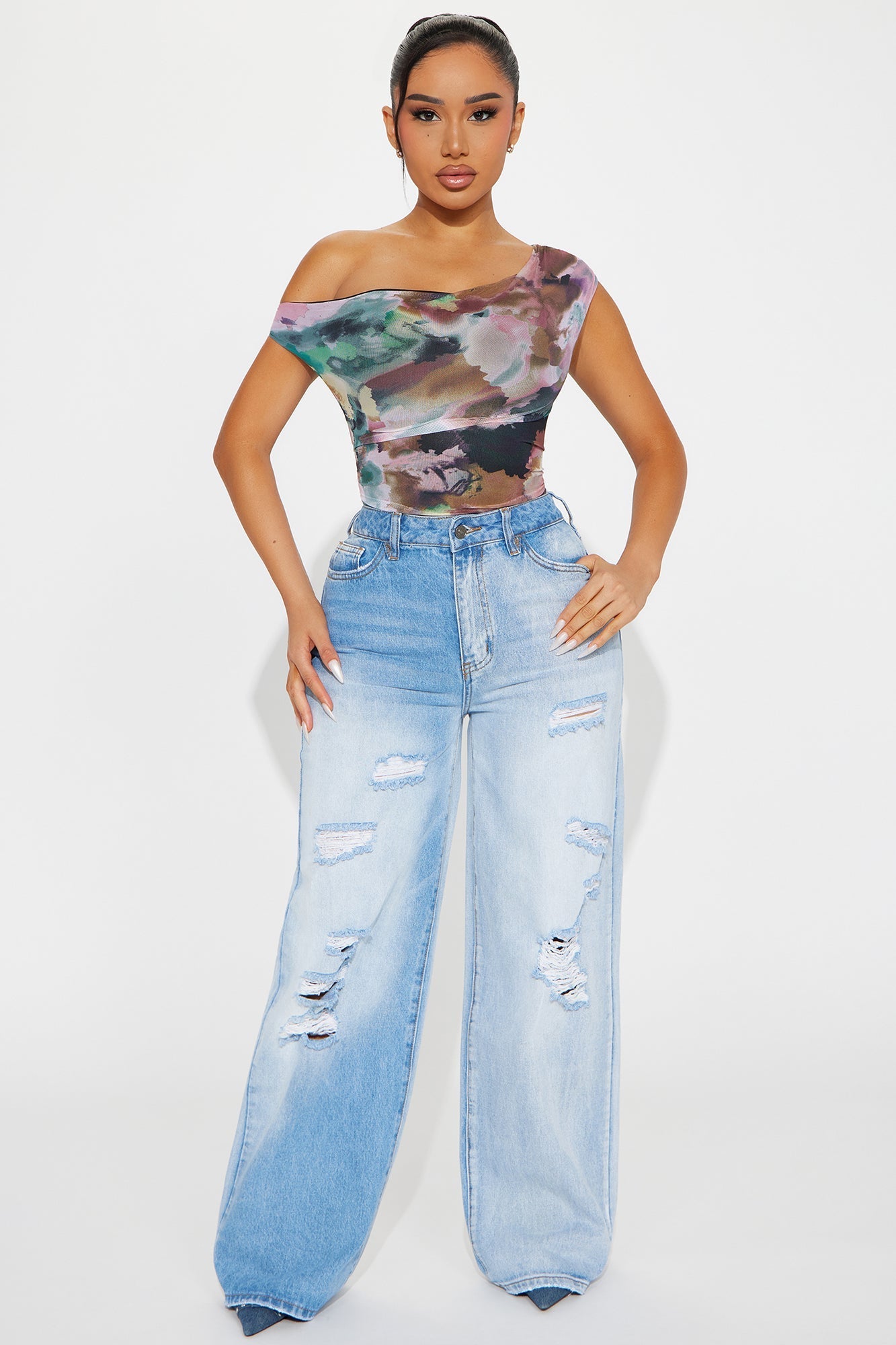 Vivienne Mesh Bodysuit - Multi Color