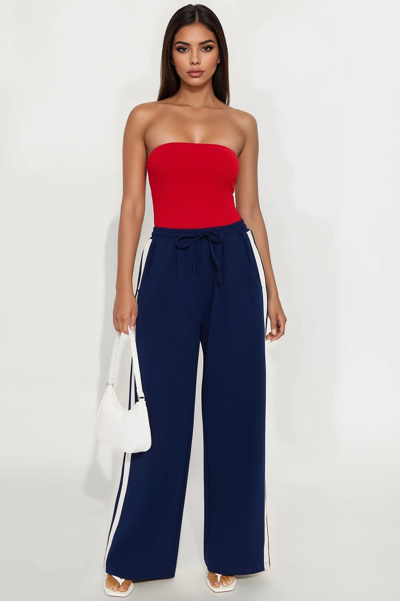 Demi Double Lined Tube Bodysuit - DarkRed