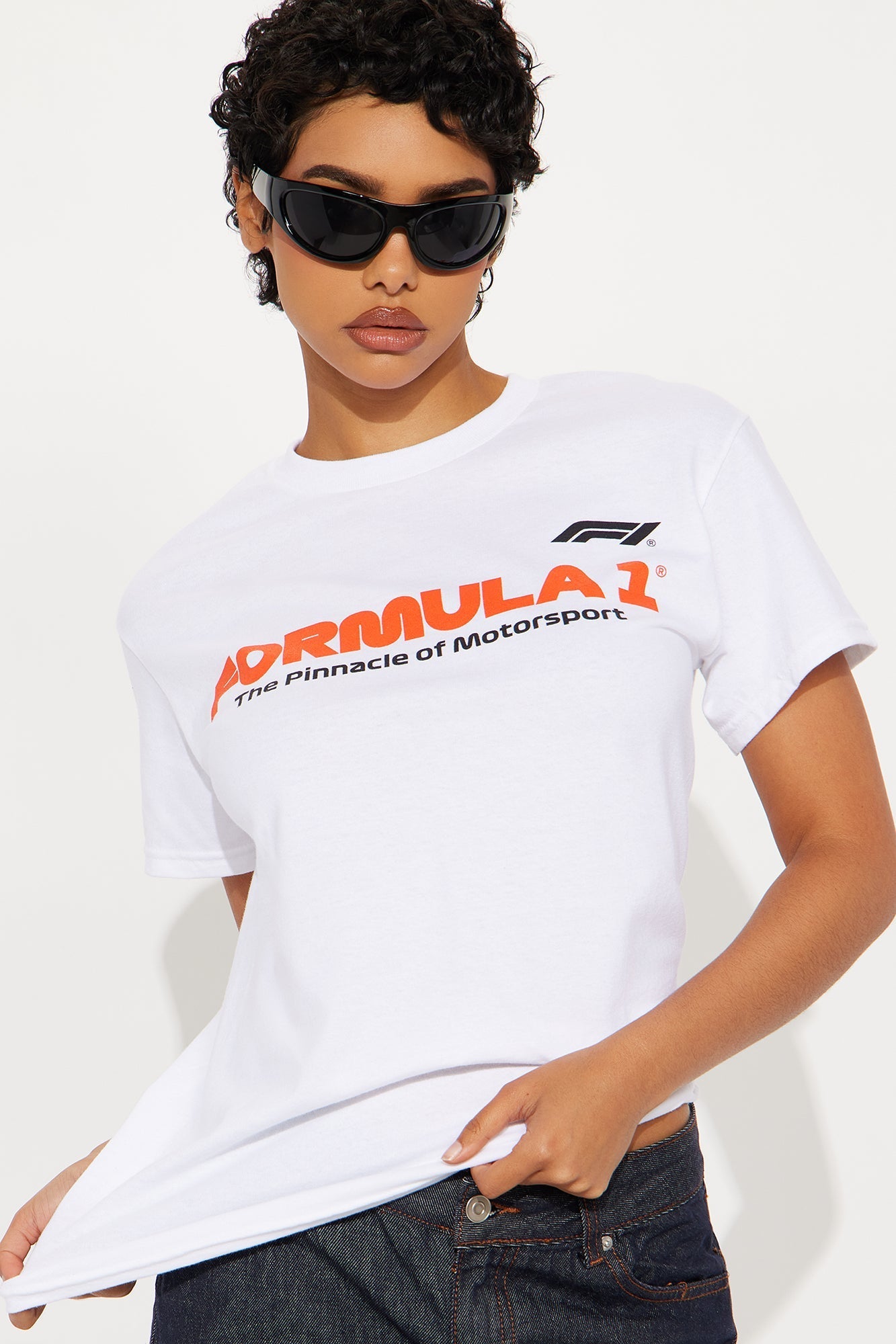 F1 Front and Back Tee - White