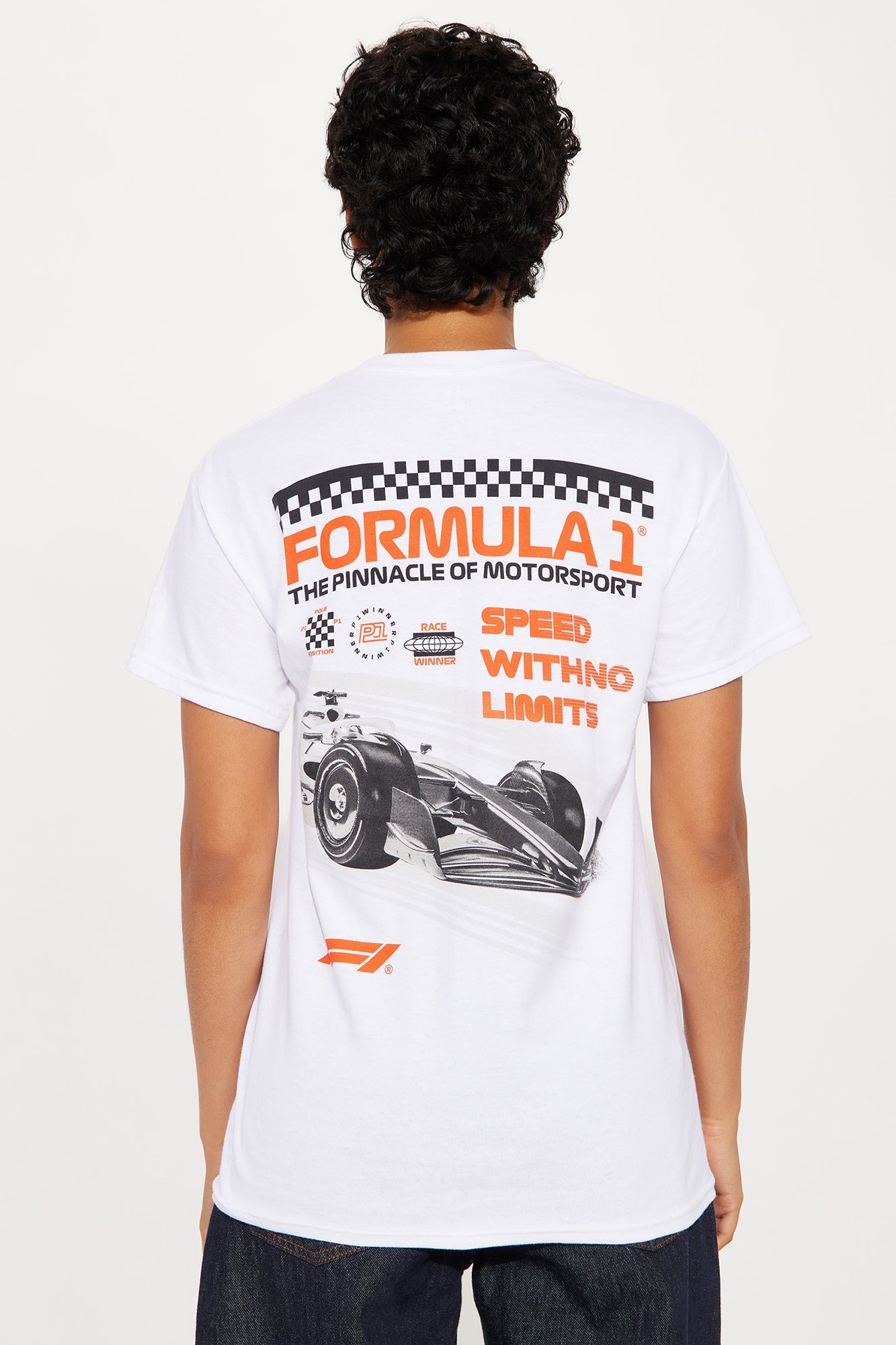 F1 Front and Back Tee - White