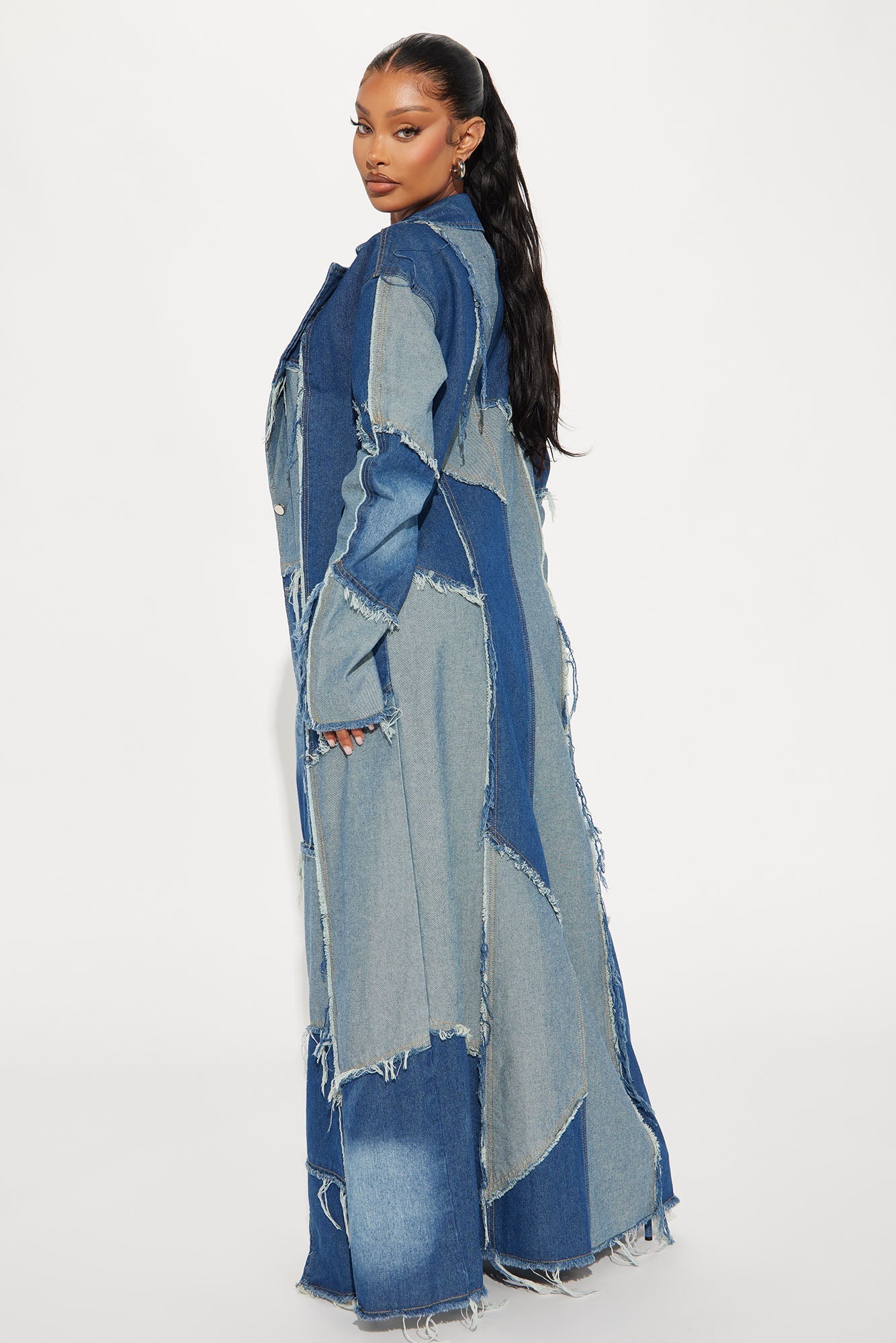 Don't Talk Loud Denim Coat - Vintage Wash