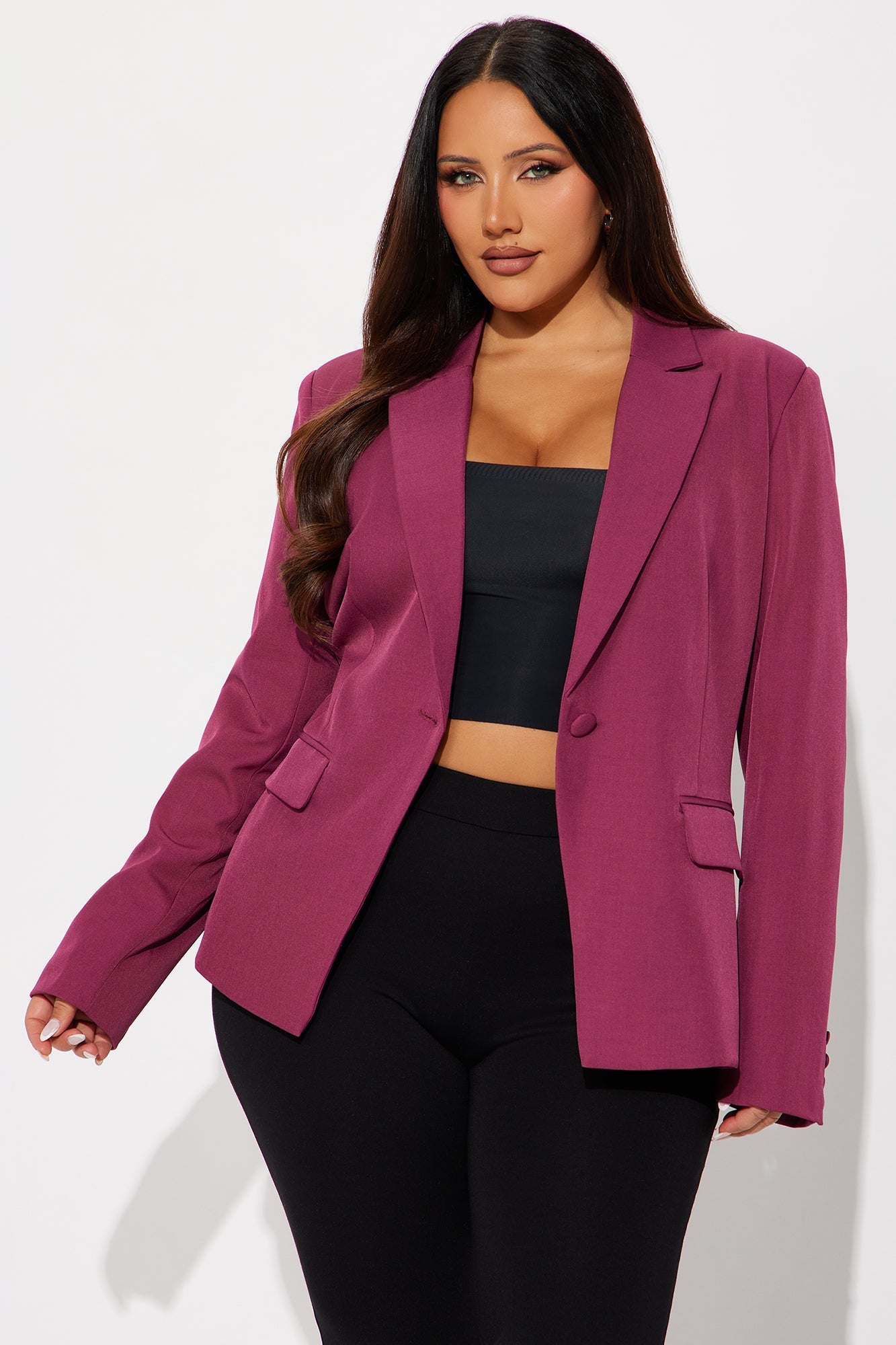 Breaking Even Blazer - Raspberry