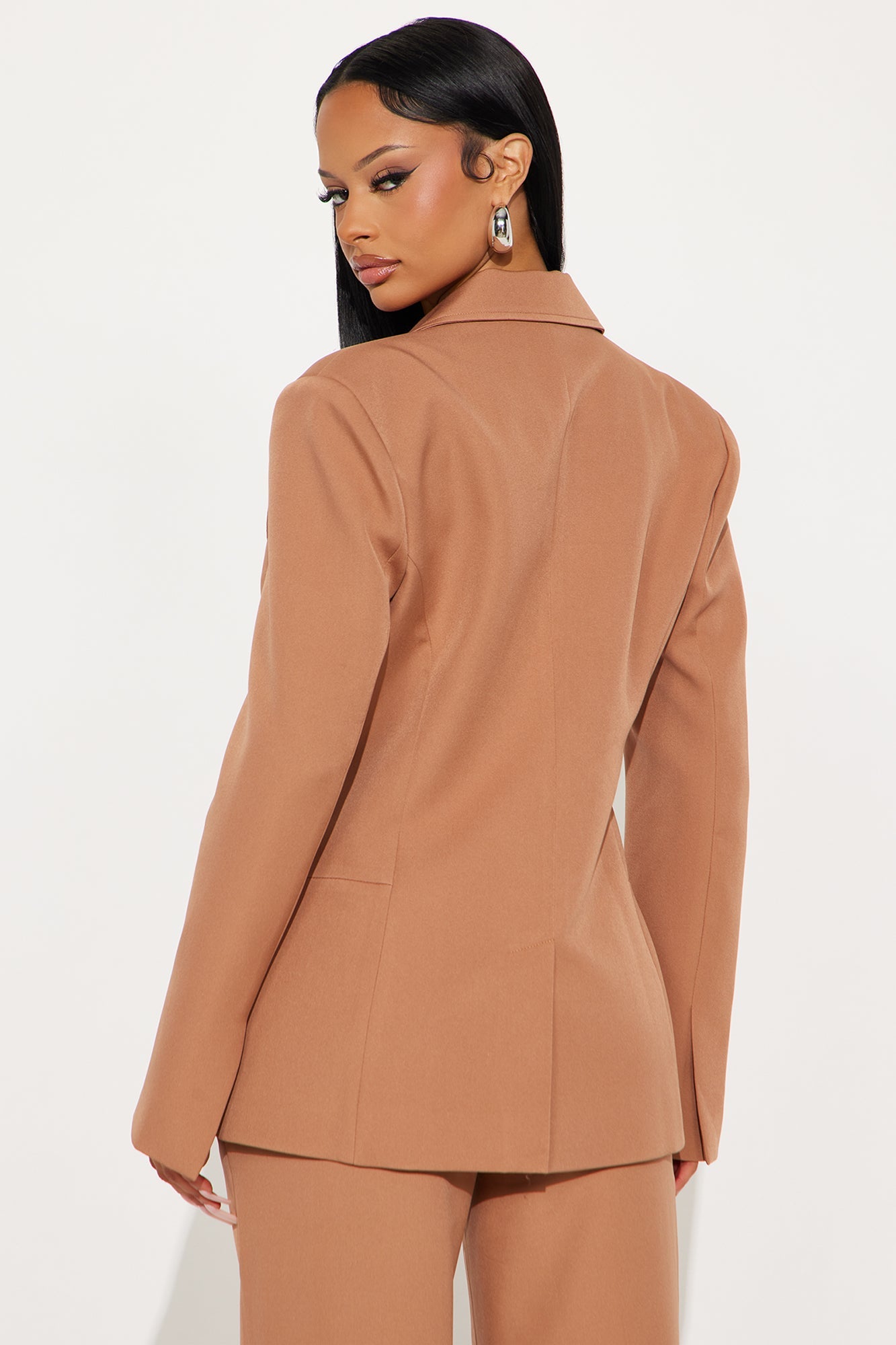 Kendall Hourglass Fitted Blazer - Mocha
