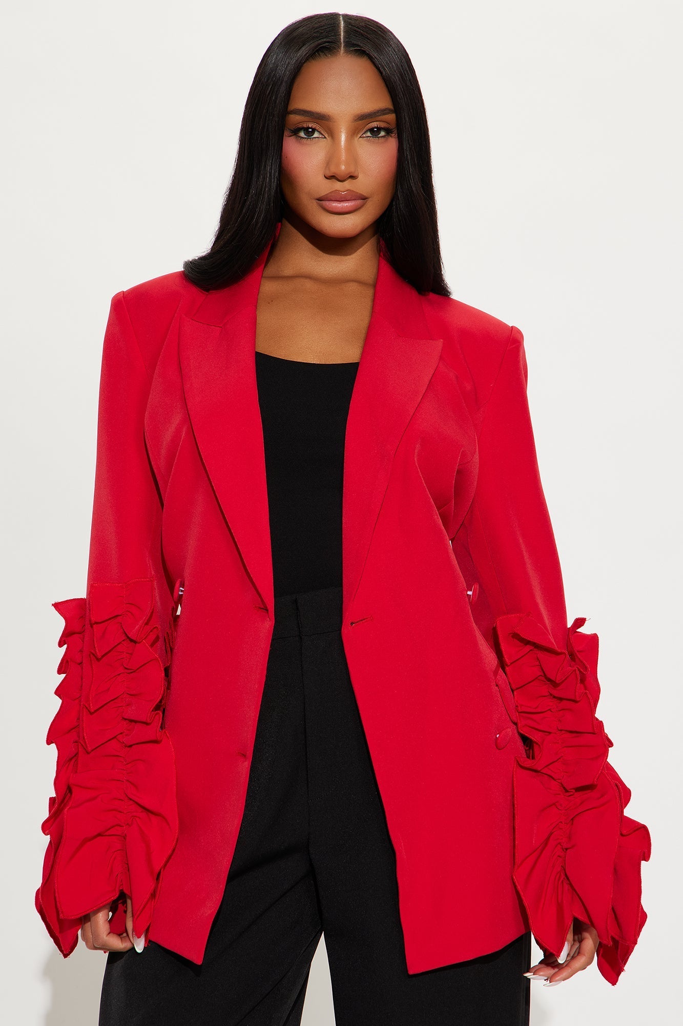 One Night In Spain Blazer - DarkRed