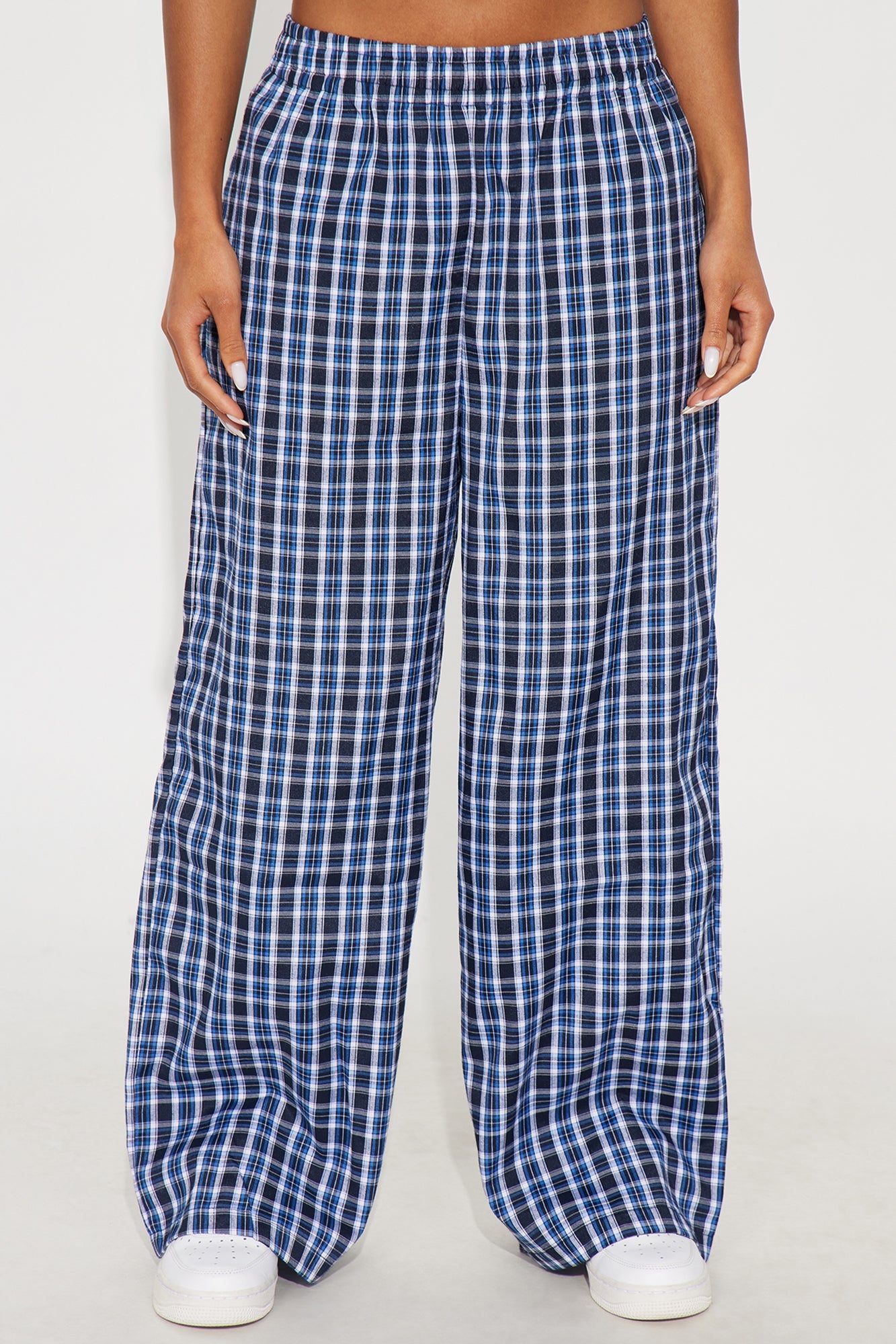 Jump Start Plaid Boxer Pant - Blue/combo