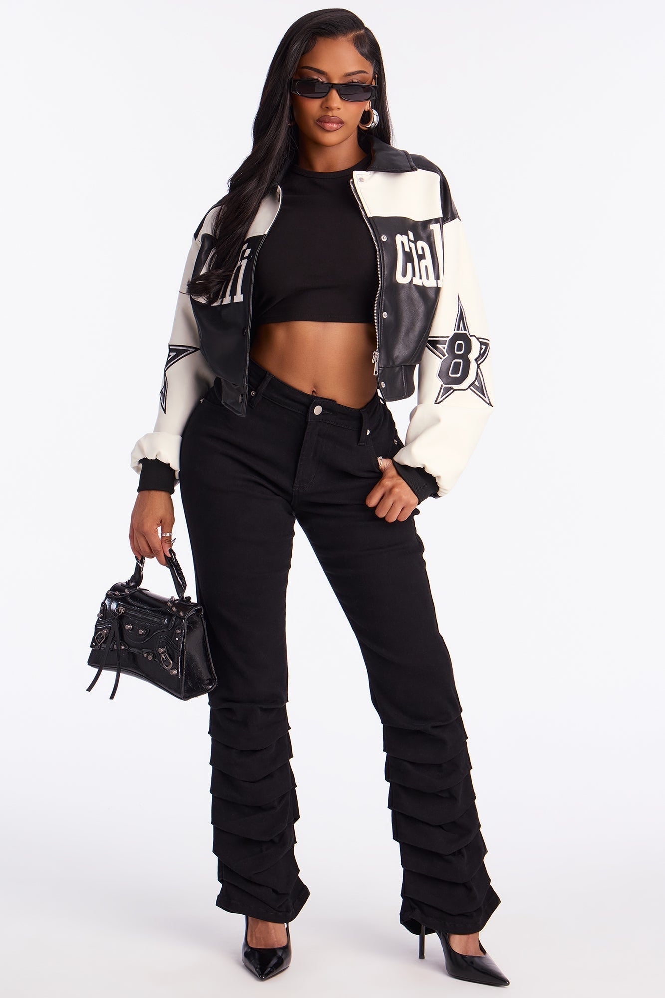 Mad About You Twill Skinny Stacked Pant 31 - Black
