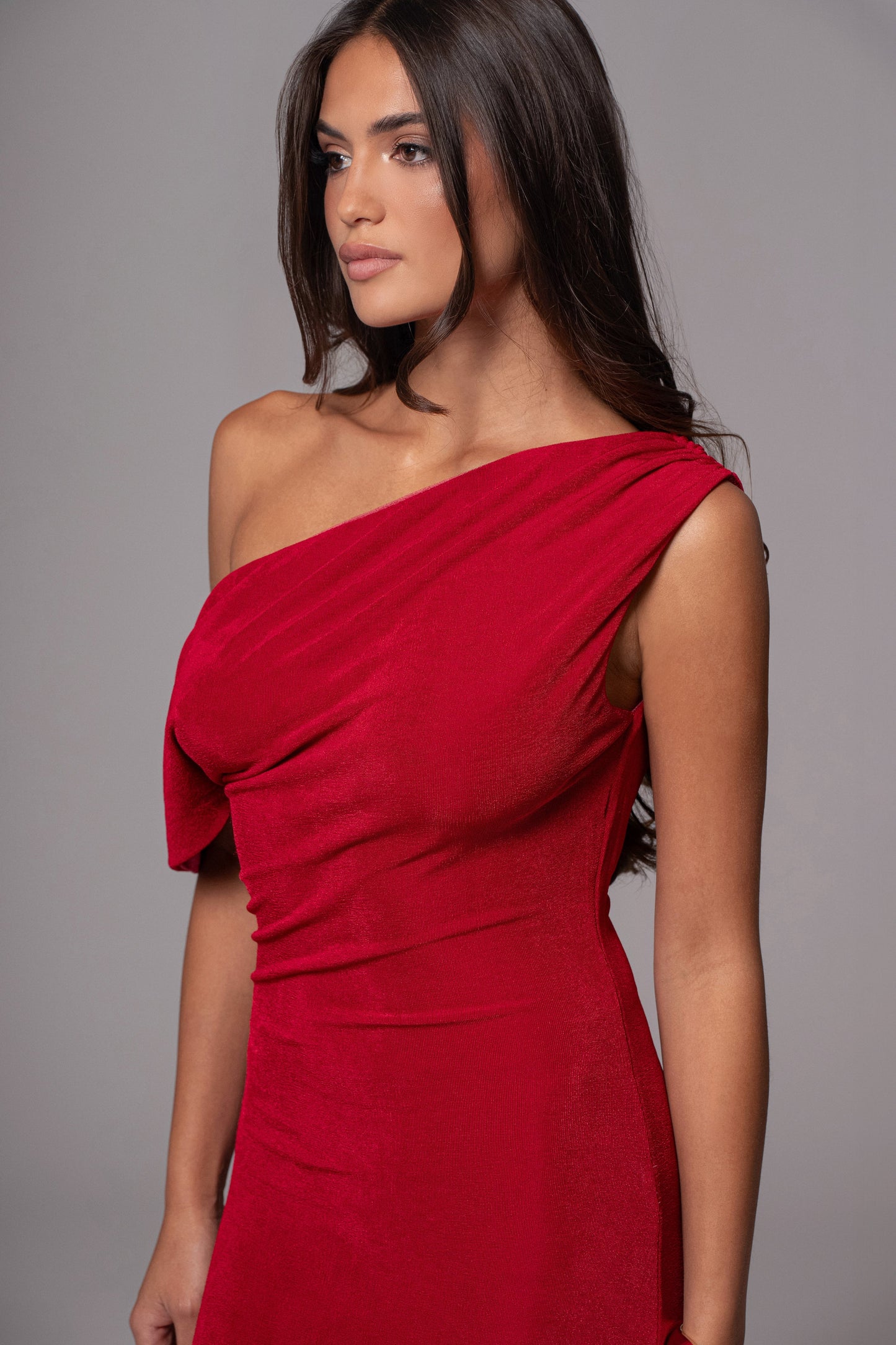 Berry/Red Classic Elegance Reversible Maxi Dress