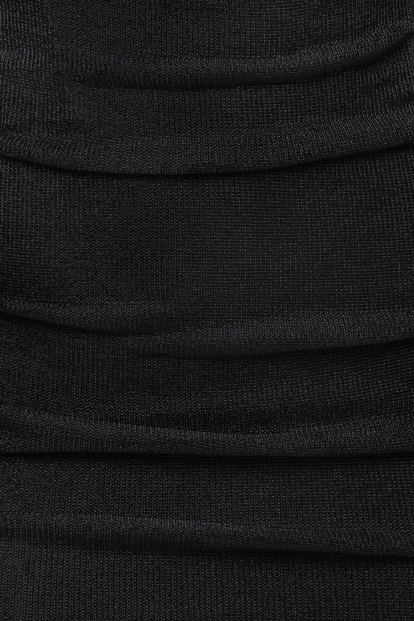 Black Ruched Metallic Maxi Dress
