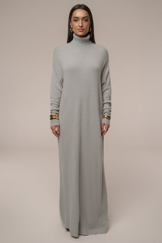 Grey Hartley Knit Maxi Dress
