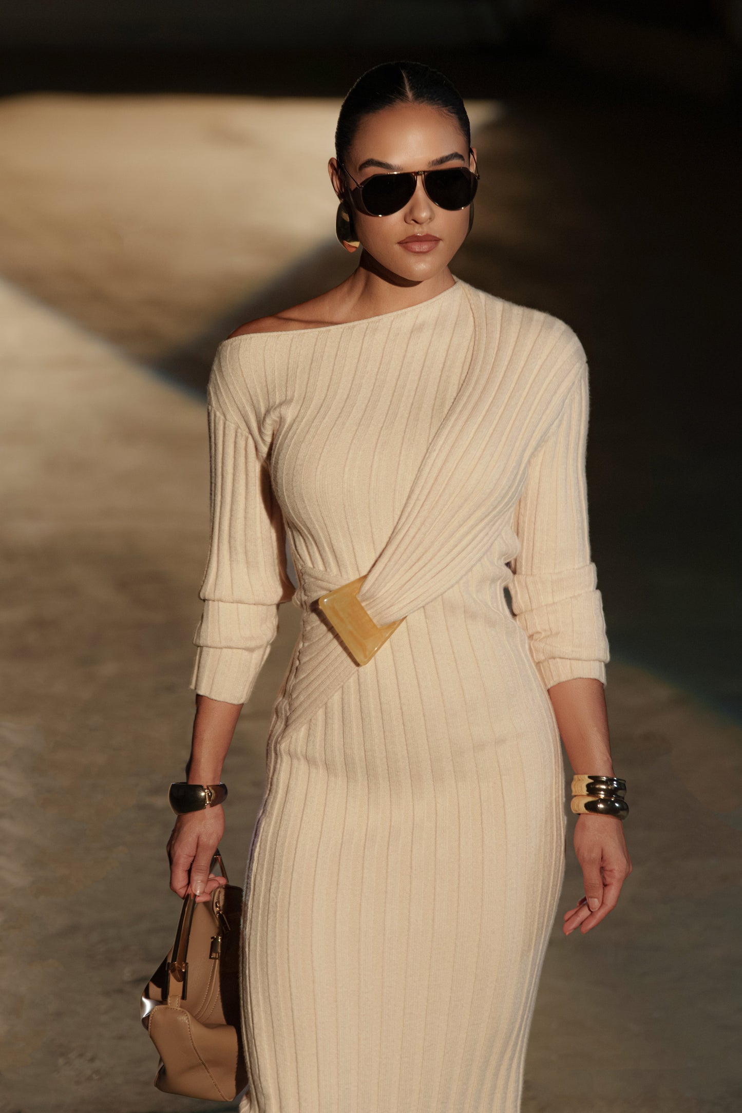 Ivory Auttomn Maxi Dress